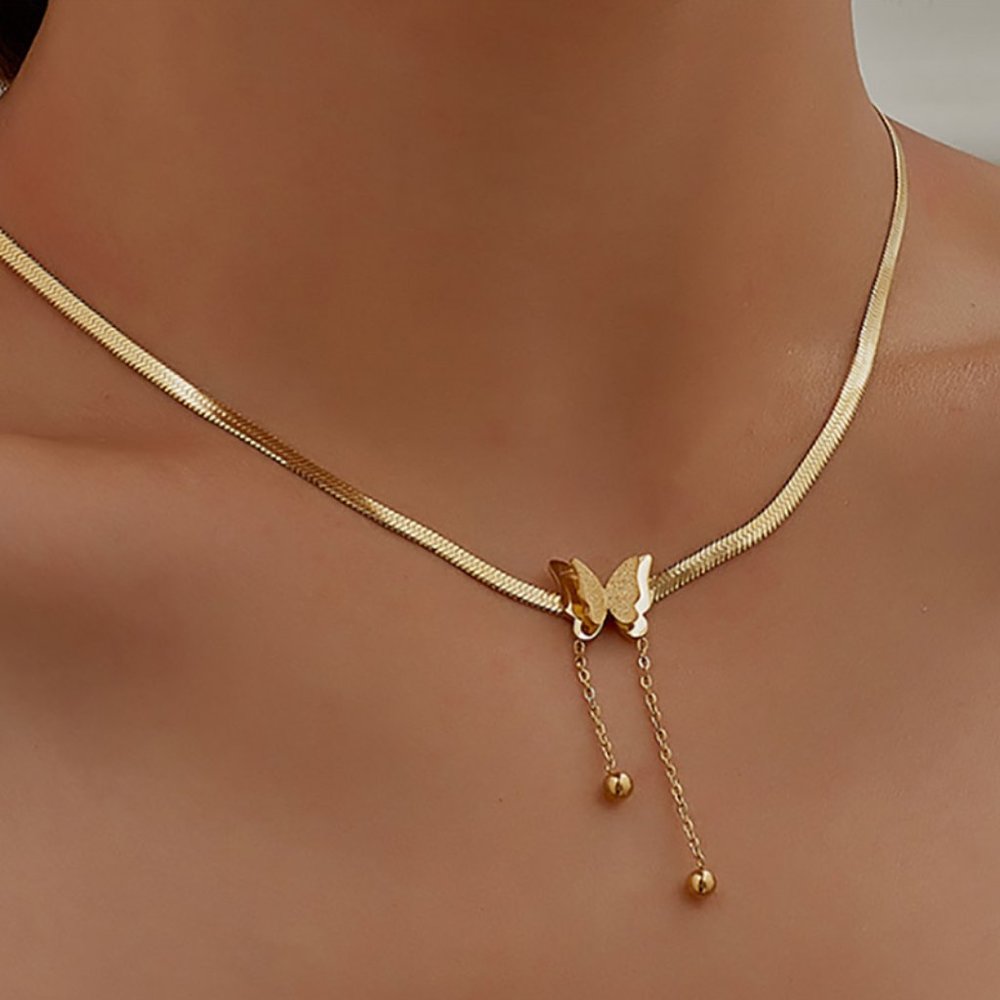 Snake Bone Chain Necklace